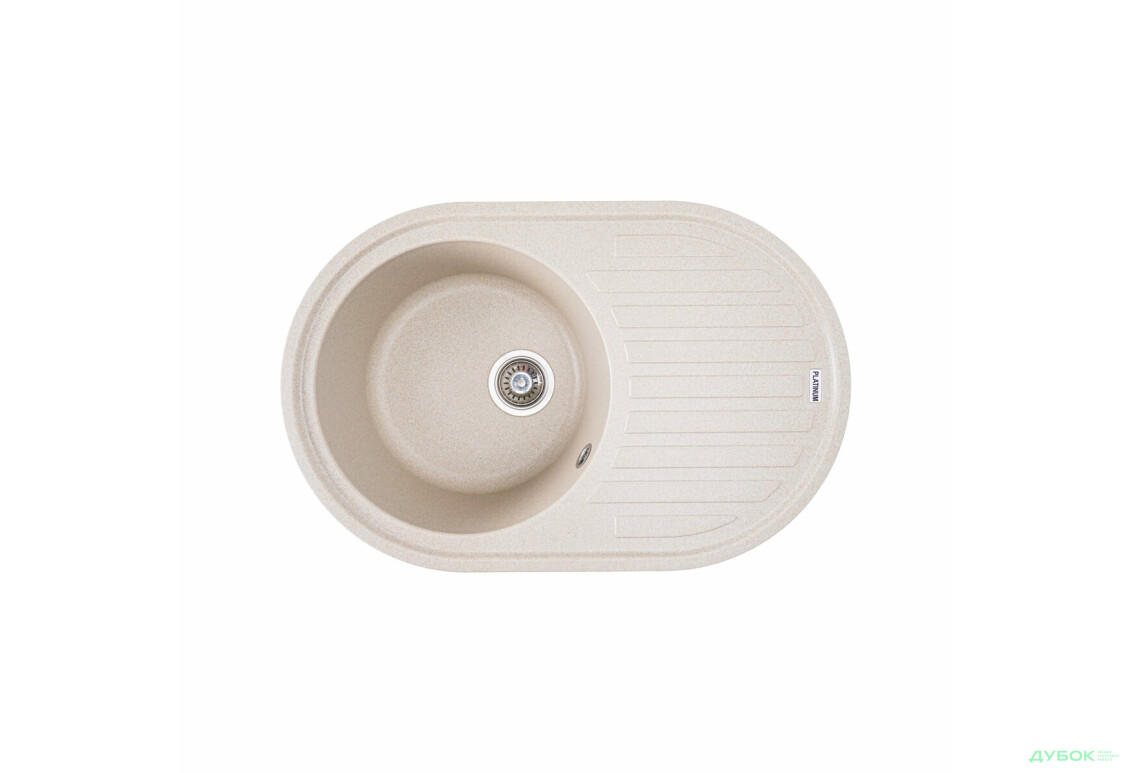 Зображення 10 - Гранітна мийка для кухні Platinum 7750 Lira матова Platinum