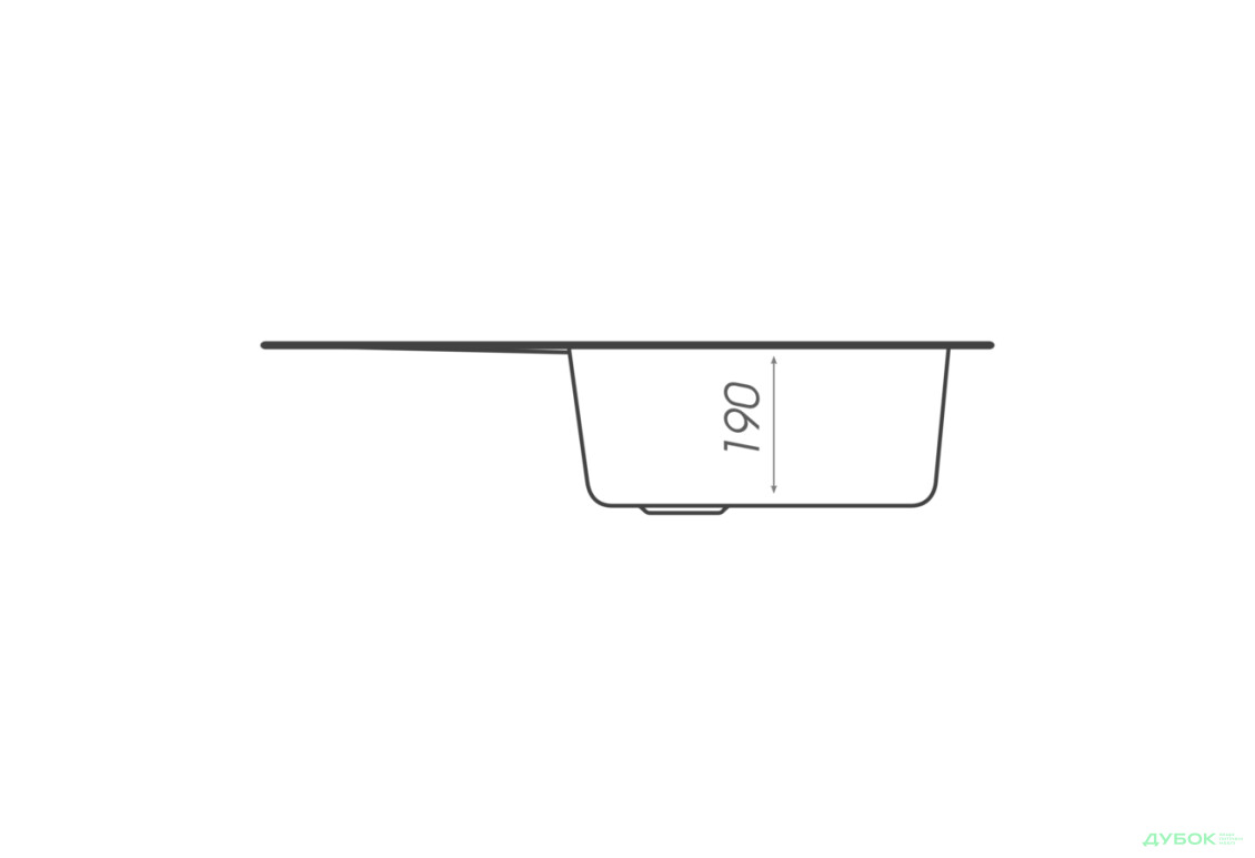 Зображення 13 - Гранітна мийка для кухні Platinum 7750 Lira матова Platinum