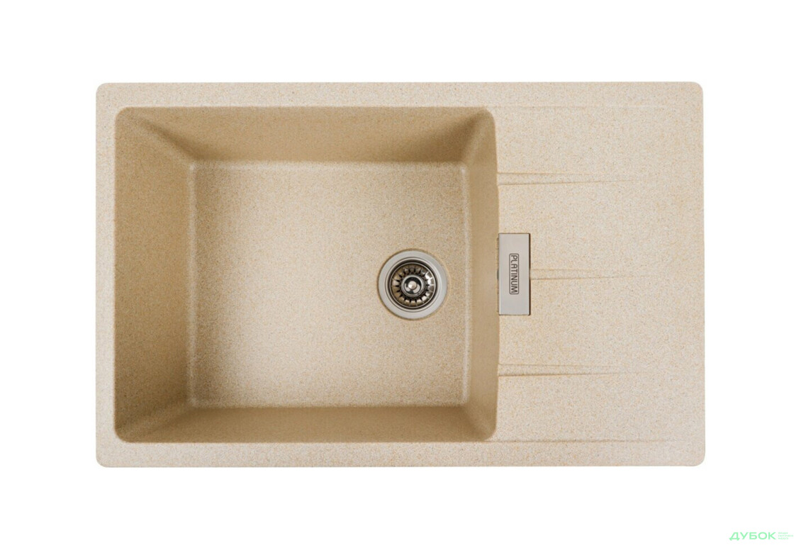 Гранітна мийка для кухні Platinum 7850 Roma матова Platinum