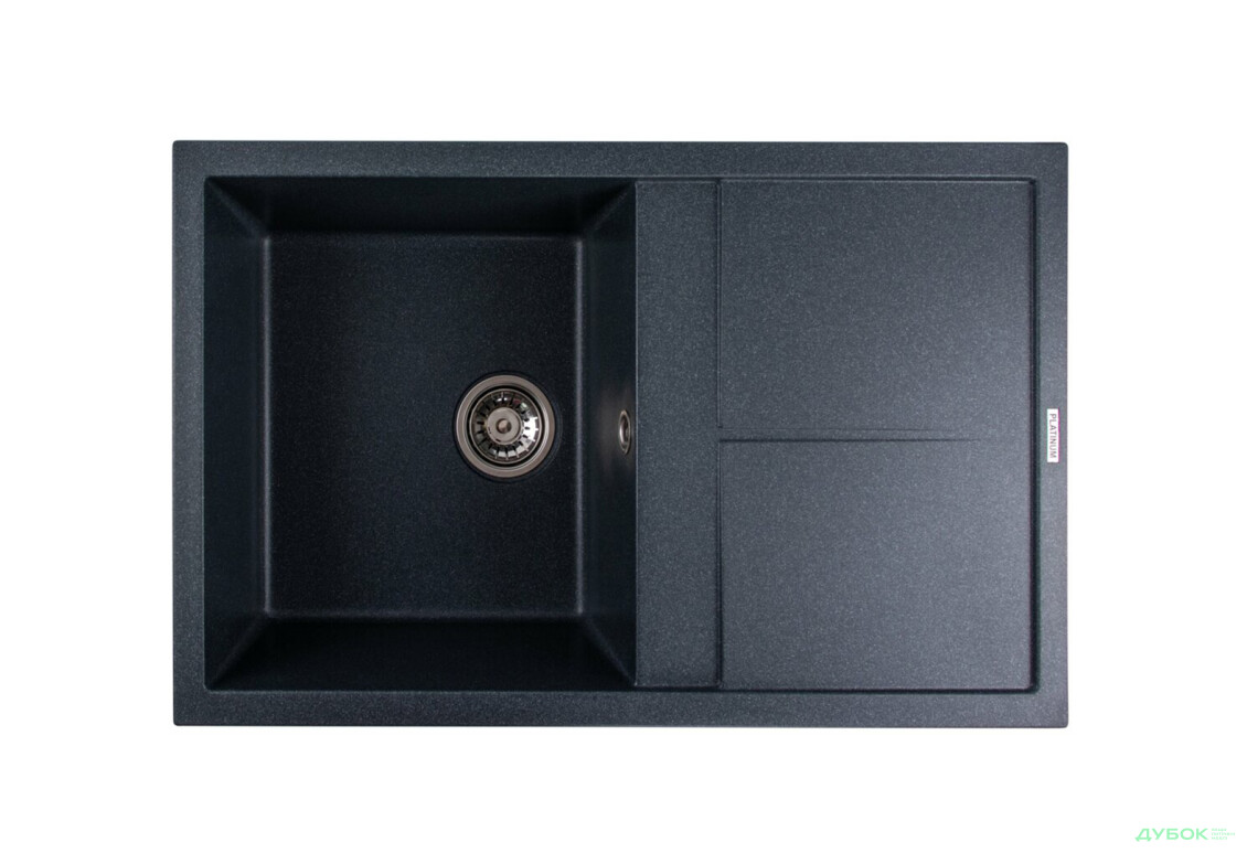 Гранітна мийка для кухні Platinum 7950 Selena матова Платинум