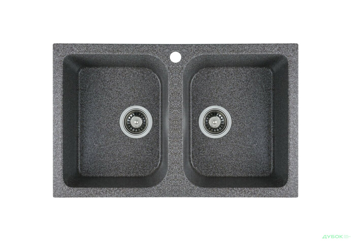 Гранитная мойка для кухни Platinum 7648W Twin глянцевая Платинум