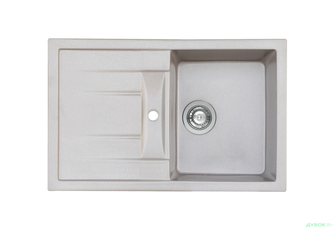 Гранитная мойка для кухни Platinum 7850 Pretso глянцевая Платинум