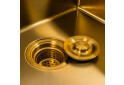 Изображение 1 - Кухонна мийка 50*50 PVD Gold Valeso Handmade (сифон круглий, 3,0/0,8) Платинум