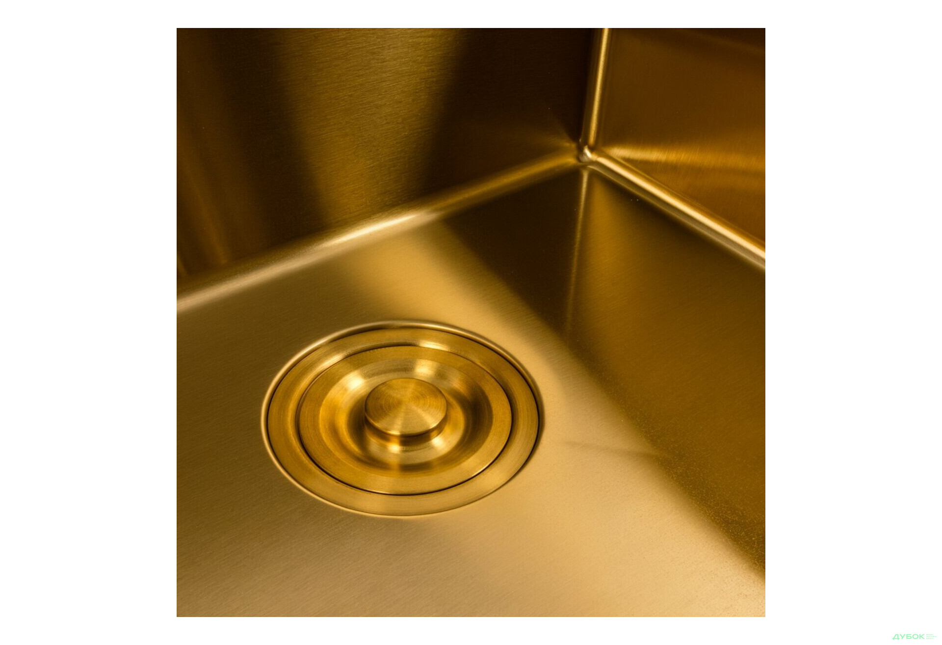 Изображение 3 - Кухонна мийка 50*50 PVD Gold Valeso Handmade (сифон круглий, 3,0/0,8) Платинум