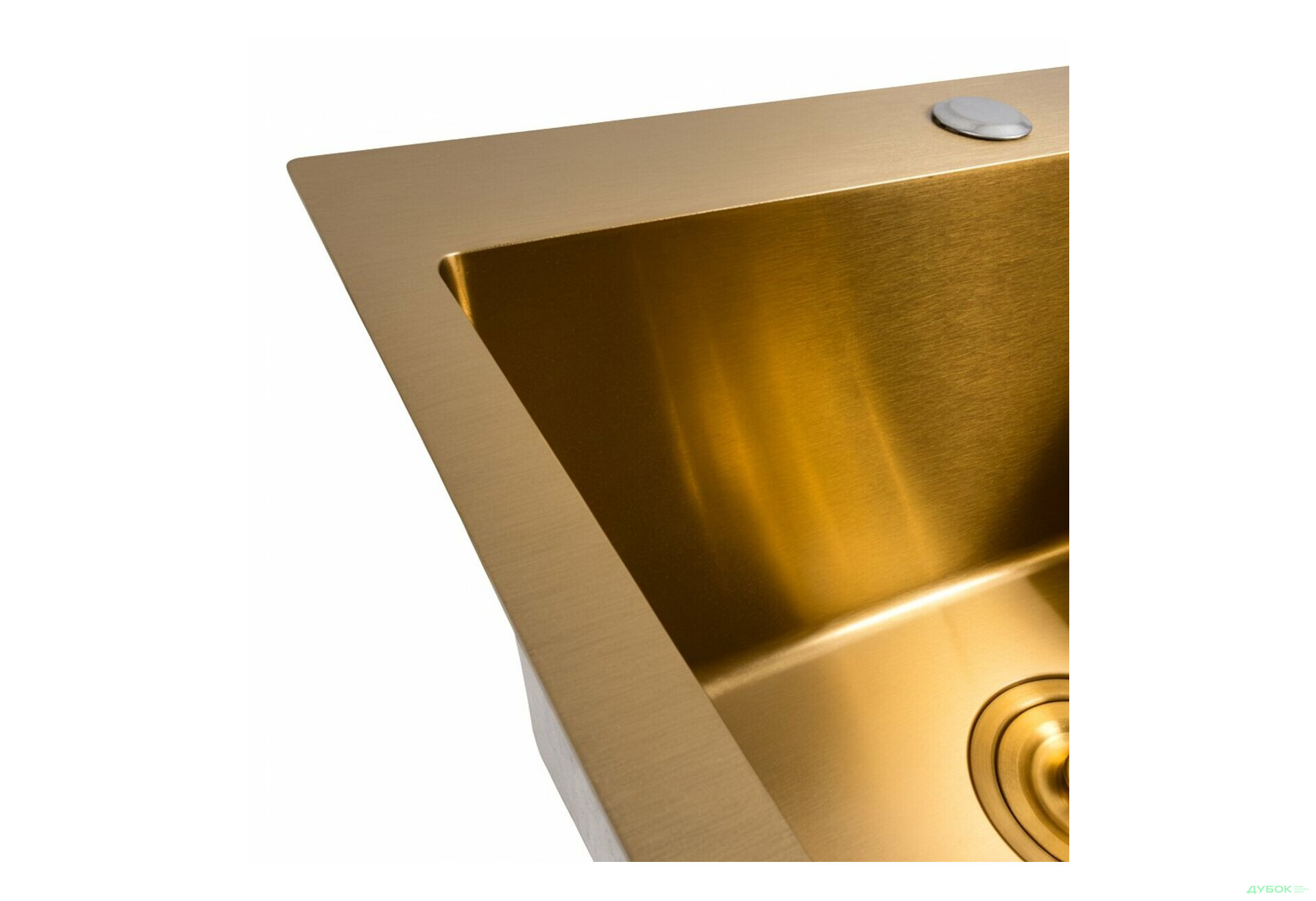 Изображение 4 - Кухонна мийка 50*50 PVD Gold Valeso Handmade (сифон круглий, 3,0/0,8) Платинум