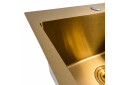 Изображение 4 - Кухонна мийка 50*50 PVD Gold Valeso Handmade (сифон круглий, 3,0/0,8) Платинум