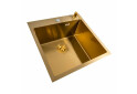 Изображение 6 - Кухонна мийка 50*50 PVD Gold Valeso Handmade (сифон круглий, 3,0/0,8) Платинум