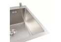 Зображення 7 - Кухонна мийка 50*50 нержавійка Valeso Handmade (сифон круглий, 2,0/0,5) Platinum
