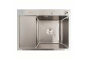 Зображення 2 - Кухонна мийка CM 65*50 R нержавійка VALESO Handmade (круглий сифон 3.0/0.8) Platinum
