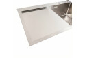 Зображення 3 - Кухонна мийка CM 78*50 R нержавійка VALESO Handmade (круглий сифон 3,0/0,8) Platinum