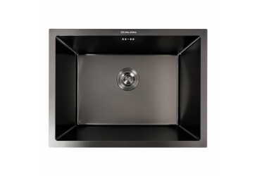 Кухонна мийка PVD чорна 58*43 VALESO Handmade монтаж під стільницю (3.0/0.8) Platinum