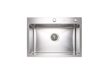 Кухонна мийка VALESO Handmade 600х450х220 (товщина 3,0/1,5 мм + дозатор в комплекті) Platinum