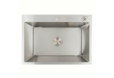 Кухонна мийка VALESO Handmade 70*50 нержавійка (сифон круглий, 3,0/0,8) Platinum