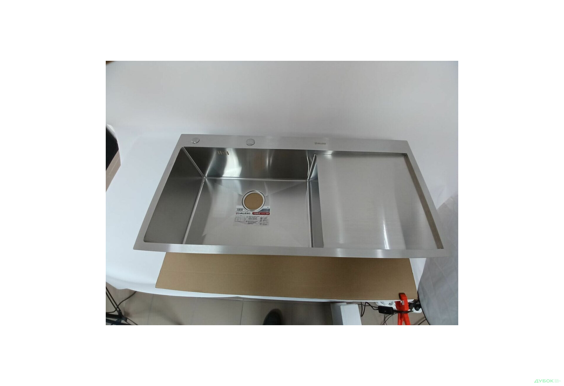 Изображение 5 - Кухонна мийка нержавійка CM 100*50 L VALESO Handmade (3.0/0.8) Платинум