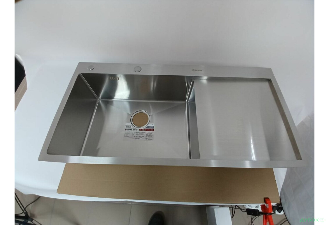 Изображение 5 - Кухонна мийка нержавійка CM 100*50 L VALESO Handmade (3.0/0.8) Платинум