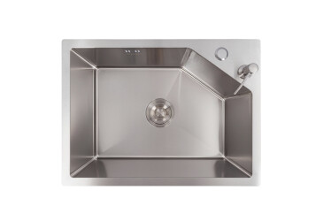 Кухонна мийка нержавійка VALESO Handmade 58*43B (3,0/0.8) Platinum