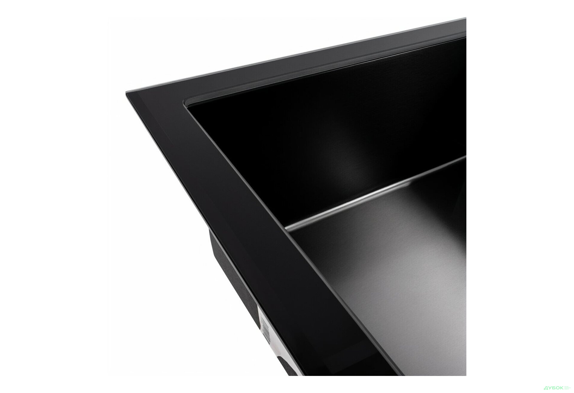 Зображення 3 - Кухонна мийка скляна CM 78*50 PVD VALESO Handmade чорна Platinum