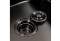 Зображення 3 - Кухонна мийка чорна 60*50 PVD VALESO Handmade (сифон круглий, 3,0/0,8) Platinum