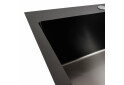Зображення 4 - Кухонна мийка чорна 60*50 PVD VALESO Handmade (сифон круглий, 3,0/0,8) Platinum