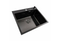 Зображення 3 - Кухонна мийка чорна 60*50 PVD VALESO Handmade ECN (2,0/0,5) Platinum