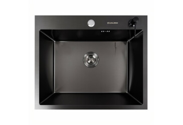 Кухонна мийка чорна 60*50 PVD VALESO Handmade ECN (2,0/0,5) Platinum