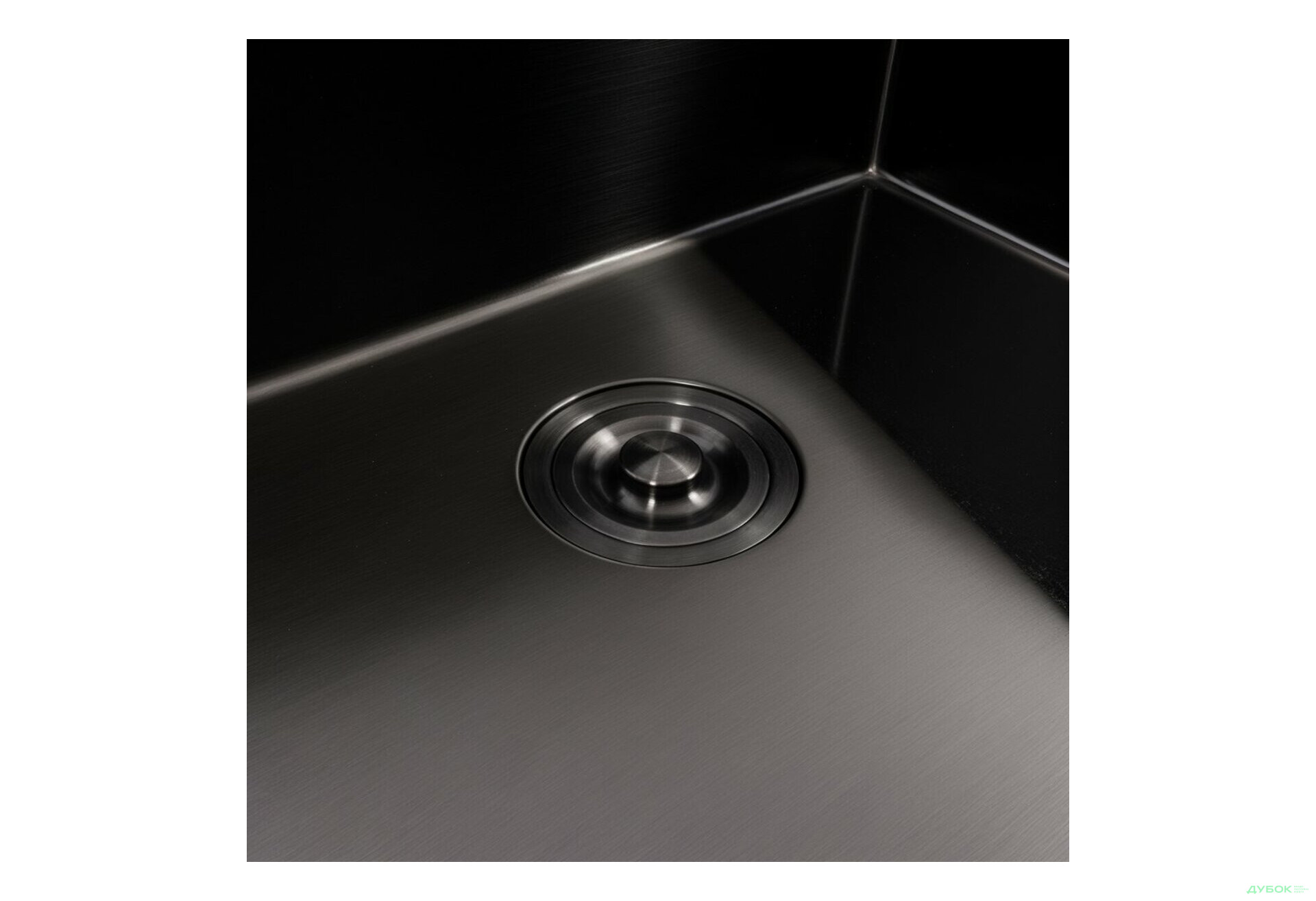 Зображення 5 - Кухонна мийка чорна 60*50 PVD VALESO Handmade ECN (2,0/0,5) Platinum