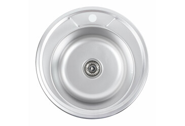 Кухонна мийка з нержавіючої сталі Valeso ДЕКОР 490 (0,8/180 мм) Platinum
