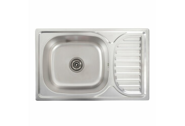 Кухонна мийка з нержавіючої сталі Valeso ДЕКОР 6642 (0,8/180 мм) Platinum