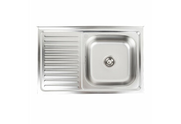 Кухонна мийка з нержавіючої сталі Valeso ДЕКОР 8050 R (0,7/160 мм) Platinum
