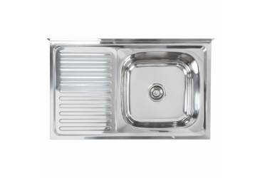 Кухонна мийка з нержавіючої сталі Valeso 8060 R ПОЛІРОВКА (0,7/160 мм) Platinum