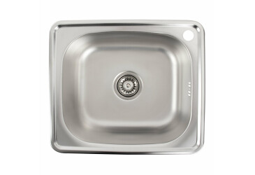 Кухонна мийка з нержавіючої сталі Valeso 4842 ДЕКОР (0,6/160 мм) Платинум