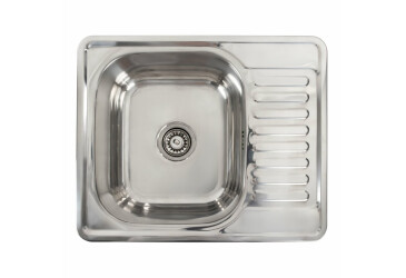 Кухонна мийка з нержавіючої сталі Valeso 5848 ПОЛІРОВКА (0,8/180 мм) Платинум