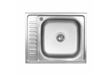 Кухонна мийка з нержавіючої сталі Valeso САТИН 6050 R (0,7/160 мм) Платинум