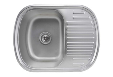 Кухонна мийка з нержавіючої сталі Valeso САТИН 6349 (0,8/180 мм) Platinum