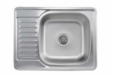 Кухонна мийка з нержавіючої сталі Valeso 6550 САТИН (0,8/180 мм) Platinum