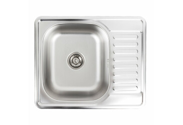 Кухонна мийка з нержавіючої сталі VALESO 5848 ДЕКОР (0,6/170 мм) Platinum