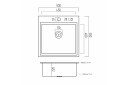Изображение 9 - Кухонна мийка Platinum Handmade PVD мідь 500x500x220 (3,0/1,5 мм + дозатор в комплекті) Платинум