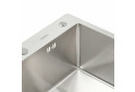 Изображение 2 - Кухонна мийка Platinum Handmade 580х430х220 (товщина 3,0/1,5 мм + дозатор в комплекті) Платинум