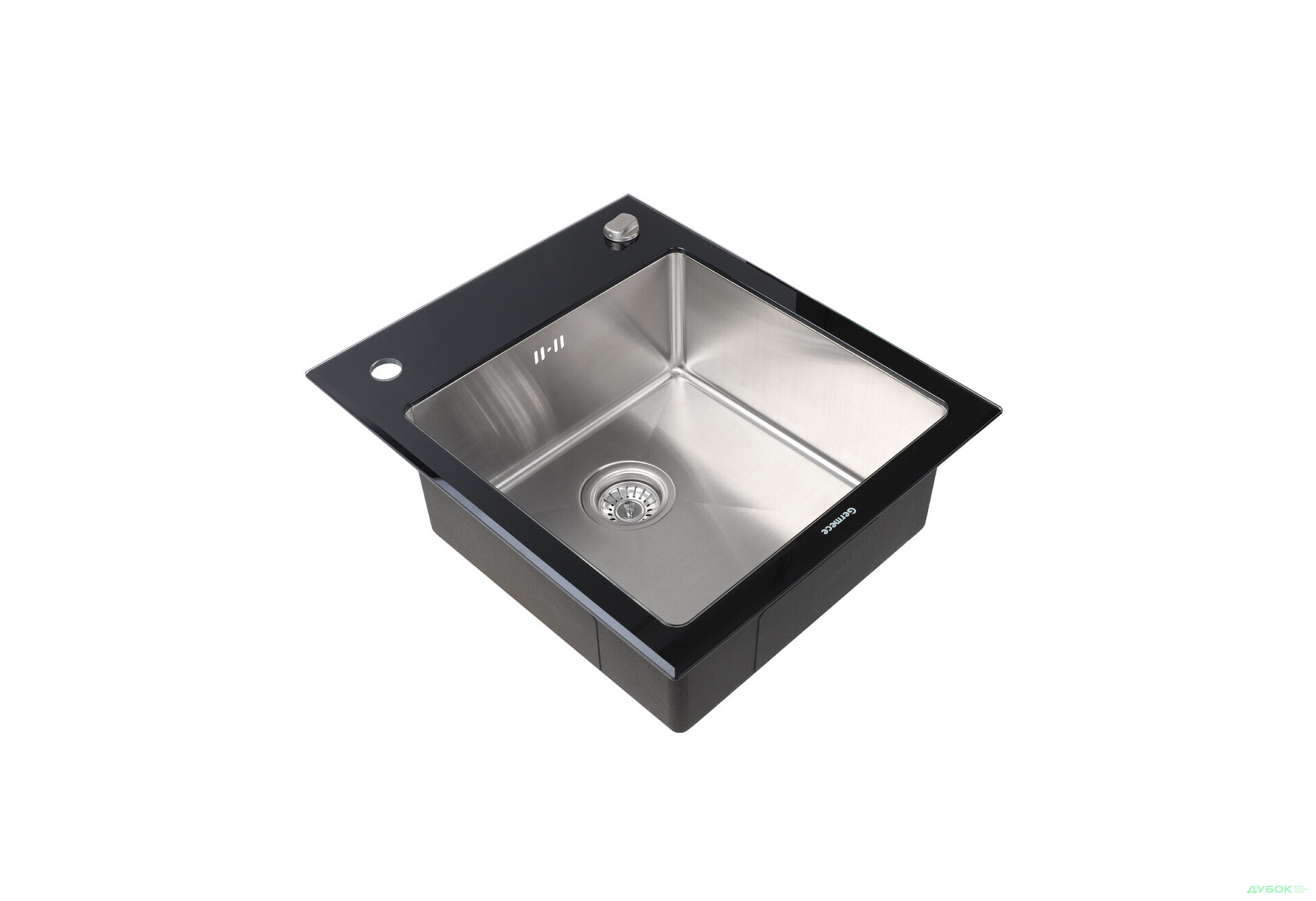 Изображение 3 - Кухонна мийка Platinum Handmade BLACK GLASS 600x510x200 Платинум