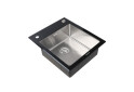 Изображение 3 - Кухонна мийка Platinum Handmade BLACK GLASS 600x510x200 Платинум