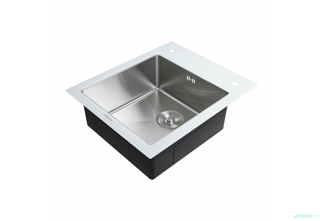 Изображение 3 - Кухонна мийка Handmade WHITE GLASS 600х510х200 Платинум