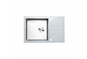 Изображение 1 - Кухонна мийка Platinum Handmade WHITE GLASS 780х510х200 Платинум