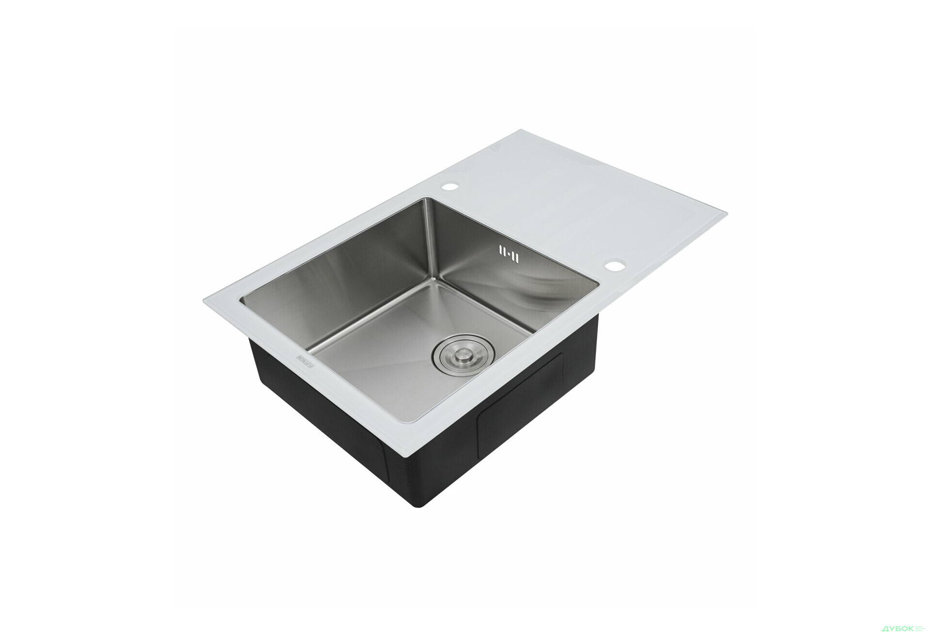 Изображение 3 - Кухонна мийка Platinum Handmade WHITE GLASS 780х510х200 Платинум