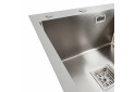 Изображение 2 - Мийка нержавійка Platinum Handmade 78*50B L (два отвори ,квадратний сифон 3.0/1.0) Платинум