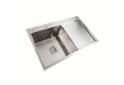 Изображение 5 - Мийка нержавійка Platinum Handmade 78*50B L (два отвори ,квадратний сифон 3.0/1.0) Платинум