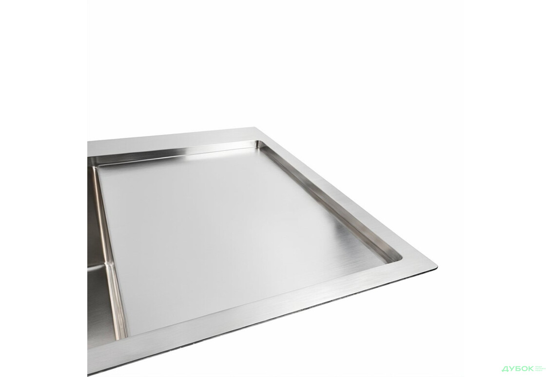 Изображение 6 - Мийка нержавійка Platinum Handmade 78*50B L (два отвори ,квадратний сифон 3.0/1.0) Платинум