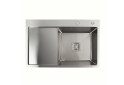 Изображение 4 - Мийка нержавійка Platinum Handmade 78*50B R (два отвори ,квадратний сифон 3.0/1.0) Платинум