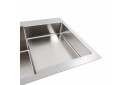 Изображение 4 - Кухонна мийка 78*50С L нержавійка Platinum Handmade (поглиблена полиця, 3.0/1.0 мм) Платинум
