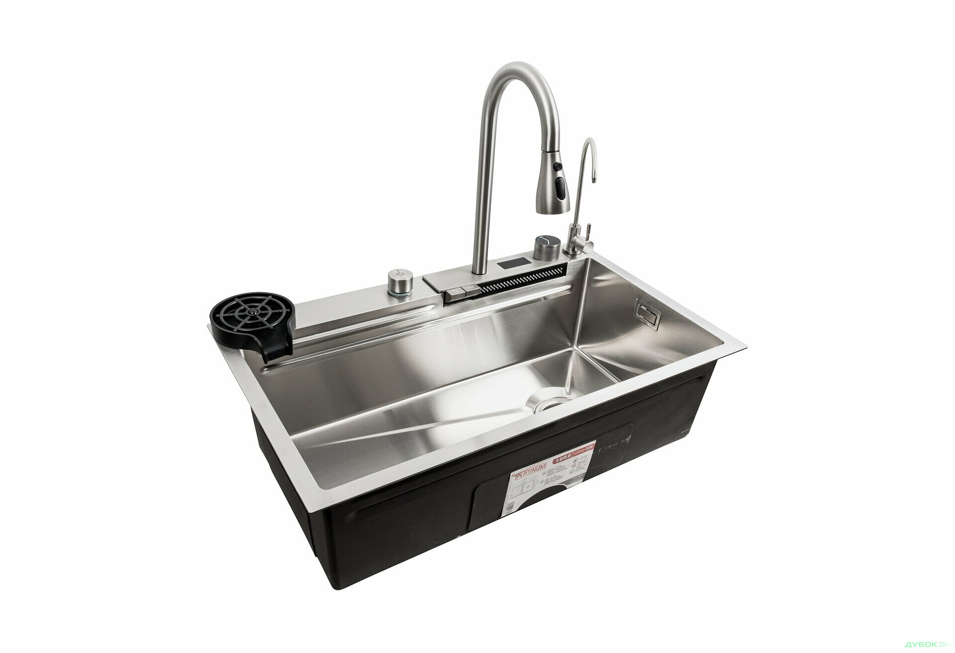 Изображение 6 - Кухонна мийка 75*45G сатин Platinum Handmade "Водоспад" повна комплектація Платинум