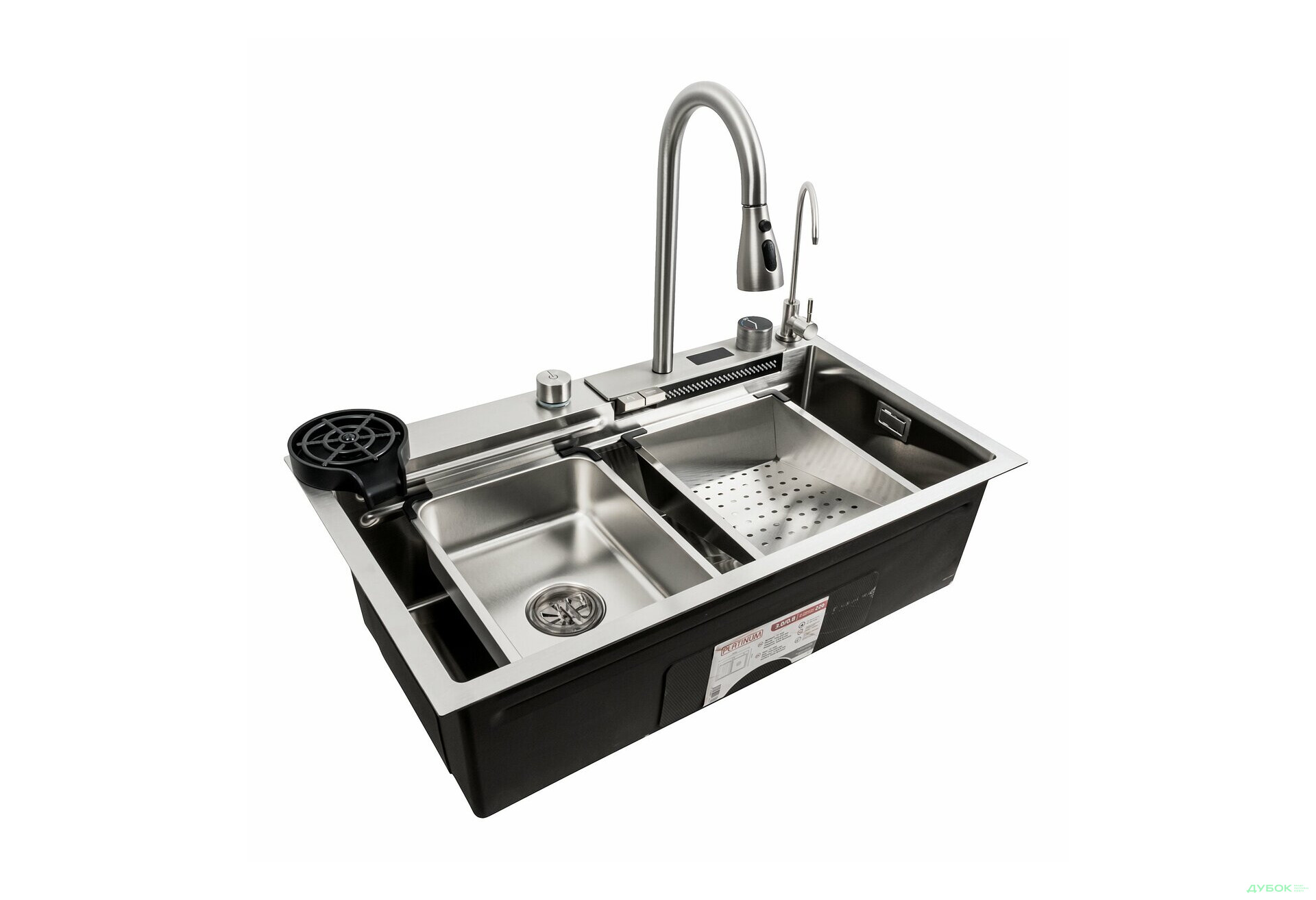 Изображение 10 - Кухонна мийка 75*45G сатин Platinum Handmade "Водоспад" повна комплектація Платинум